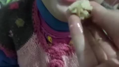 Cute toddler tease by her mother but her reaction is priceless