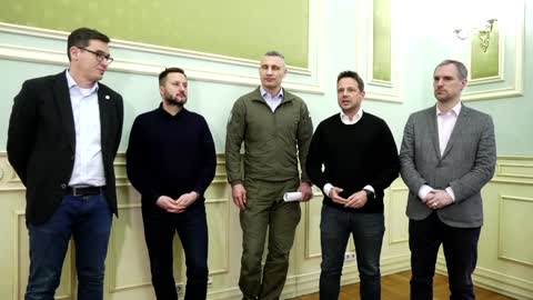 Mayors of four European capitals visit Kyiv