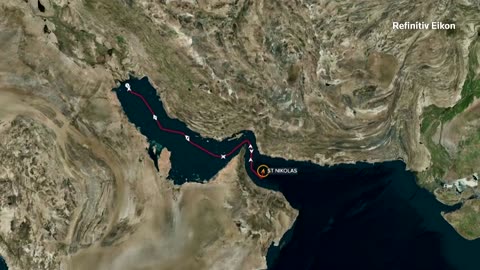 U.S. tanker seizure shown on Iran state TV