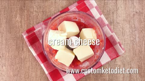 Try this delicious Keto Strawberry Cheesecake Fat Bombs recipe
