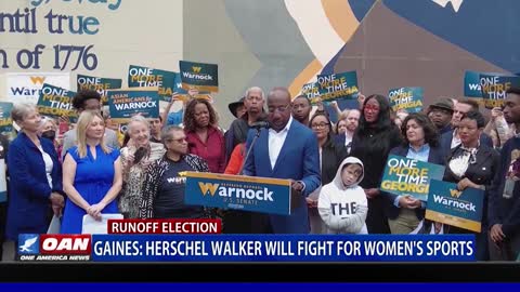 Gaines: Herschel Walker will fight for women's sports