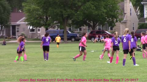 Green Bay Kickers U12 Pink Panthers vs Green Bay Purple 7 25 2017