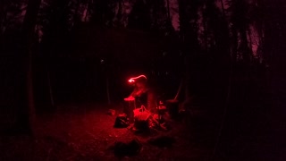 Night lapse . Tarp and lightweight tent