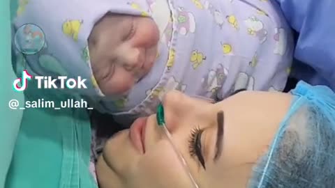 Cute mother baby video