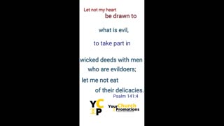 Psalm 141:4 daily bible verse 2023 #shorts