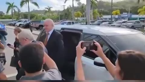 WikiLeaks founder Julian Assange arrived at the courthouse on the US-owned island of Saipan