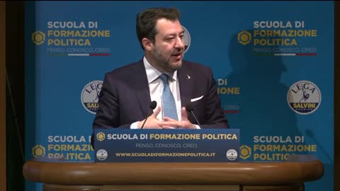 🔴 Ministro Matteo Salvini all’ottava edizione della Scuola di Formazione Politica della Lega.