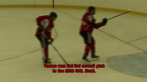 Chicago Blackhawks Jonathan Toews 2010 Hockey Practice
