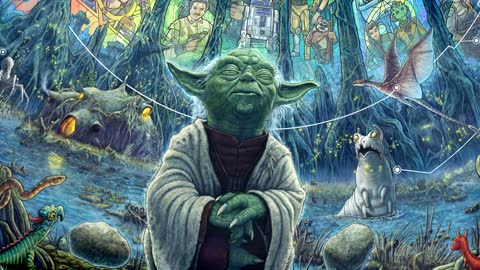 Meditating with Master Yoda in STAR WARS