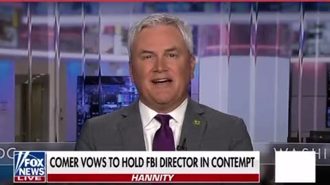 HUGE: James Comer Sets Date To Take Legal Action Against FBI Director Wray