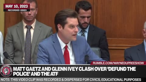 Matt Gaetz And Glenn Ivey Clash Over 'Defund The Police' And The ATF