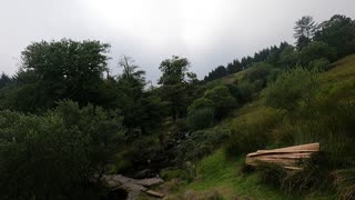 Panning away from a riverside wildcamp. Dartmoor 4th Oct 2022