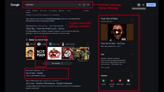 Google / Youtube Censorship of Not of Man / Musicians