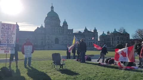 Freedom Rally Victoria Bc (December 3, 2022) Sign Walk