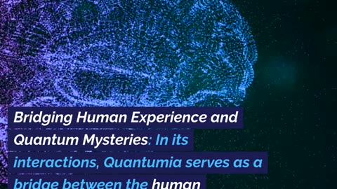 Quantumia's interaction with humans: