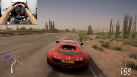 1000HP Bugatti Veyron | Forza Horizon 5 | Logitech g29 gameplay