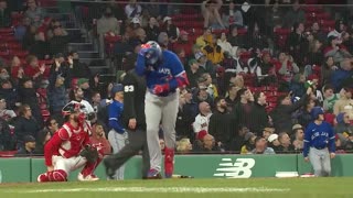 Vladimir Guerrero Jr. BLASTS one 450 feet over the Monster vs Red Sox
