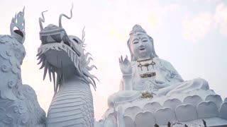 Shiva Temple with white color in Thailand. This and That Florida USA