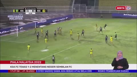 27 OKT 2022 -BERITA WILAYAH-PIALA MALAYSIA 2022-KDA FC TEWAS 1-2 MENENTANG N9 FC
