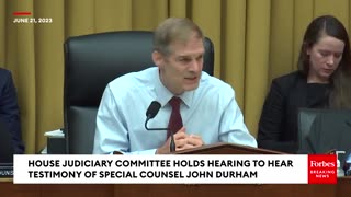 BREAKING NEWS: Jim Jordan Lambasts FBI For Years-Long Probes Of Trump At John Durham Hearing