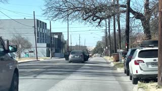 Driver Leaves Car Doors Wide Open