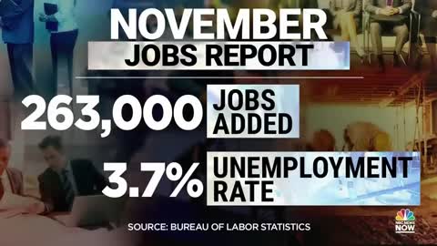 LABOR DEPARTMENT: 263.000 JOBS ADDED LAST MONTH