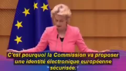 Ursula von der Leyen explique l’identité numérique européenne plandemia Covid 19