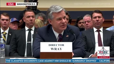 ICYMI 🚨 FBI Director Wray confirms Joe Biden is under criminal investigation for Ukrainian bribes