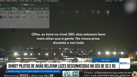 OVNIs? Pilotos de avião relatam luzes desconhecidas no céu de SC e RS