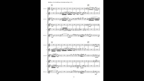 J.S. Bach – Motet: “Der Geist hilft unser Schwachheit auf” - Double Saxophone Choir