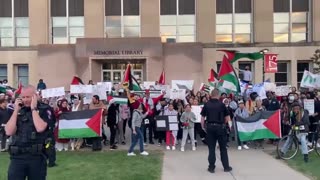 University Of Wisconsin Palestinian Activists Chant “Glory To The Martyrs”