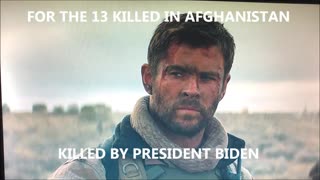 FOR THE 13 KILLED IN AFGHANISTAN KILLED BY PRESIDENT BIDEN