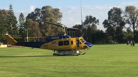 McDermott Aviation Bell B214B Water Fighting Helicopters at local park