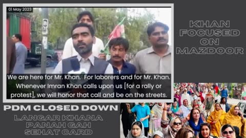 Labour Day rally lead by chairman Imran Khan tehrek e insaf