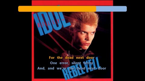 Billy Idol - The Dead Next Door {strontium karaoke}