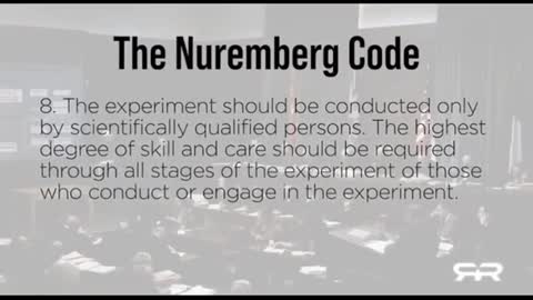 Violation of every Nuremberg code