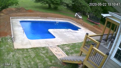 Time Lapse L Shaped Swimming Pool Kit Construction From Pool Warehouse!