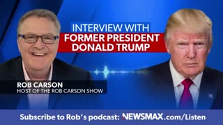 President Donald Trump on "The Rob Carson Show" | FULL INTERVIEW