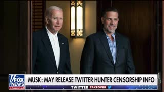 Elon Musk says he may release details behind the censorship of the Hunter Biden laptop story