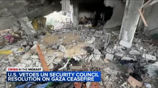 US vetoes UN Security Council resolution on Gaza cease-fire