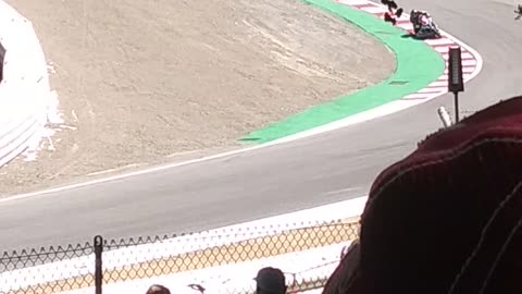 Superbike on the corkscrew at laguna seca