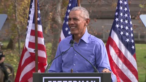 Former President Obama campaigns with PA Senate candidate Fetterman
