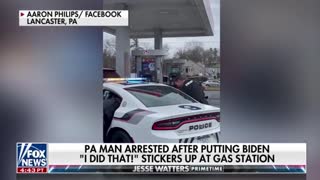 Man Arrested for Putting Up Biden "I Did That" Gas Stickers