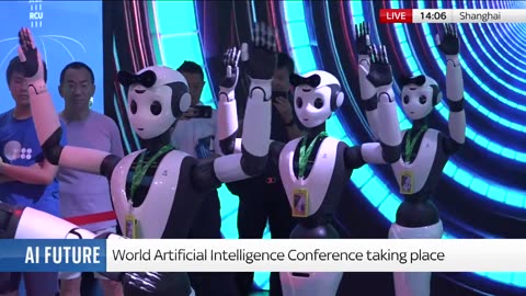Artificial intelligence: China hosts World AI Conference... and dancing robots