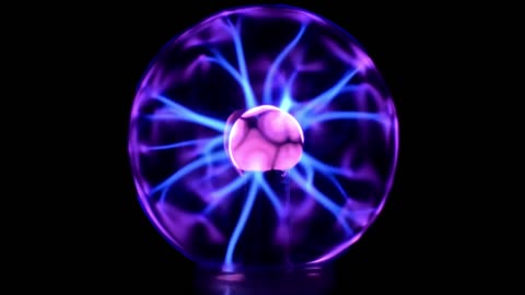 (No Sound) Plasma Ball Digital Art TV/PC Screensaver Background
