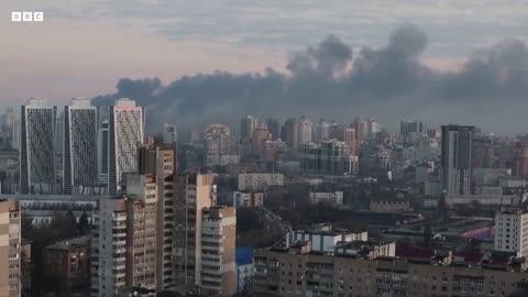 Ruský útok na ukrajinská centra v Charkově