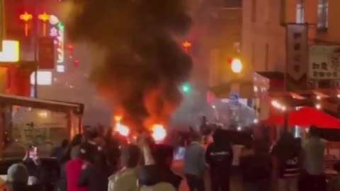 Crowd Sets Waymo Driverless Car Ablaze In Lawless San Francisco
