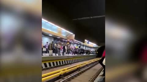 Chaos as Tehran's metro stations turned into protest sites