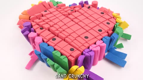 Satisfying Video/How to make Rainbow Gift cakes FROM oddly kinetic sand IN..