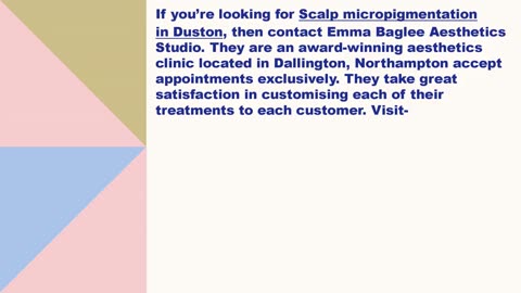 Best Scalp micropigmentation in Duston